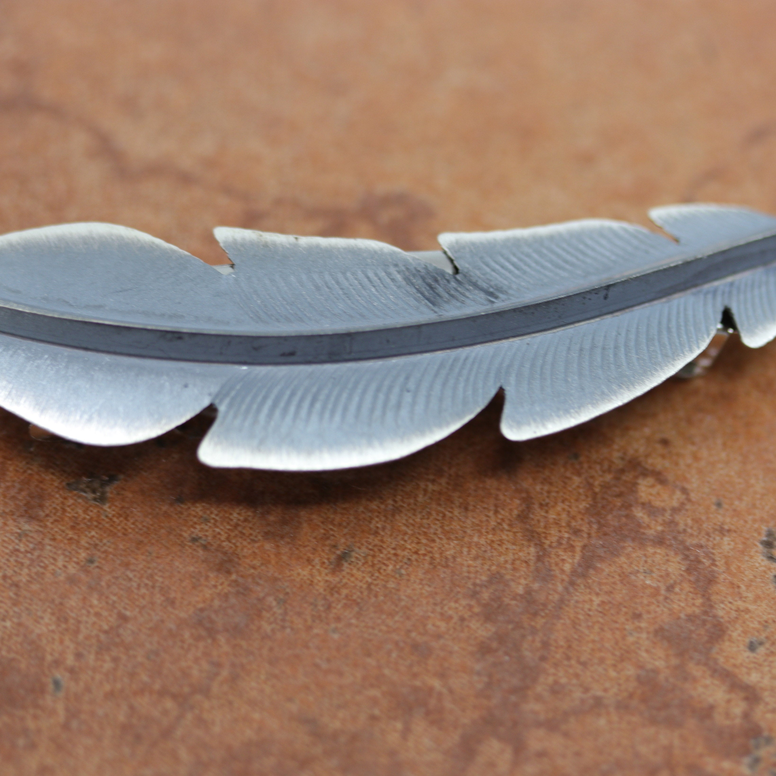 Lovely Navajo Native American Barrette made from sterling silver and turquoise. It is 7/8" long, and about 3" wide.