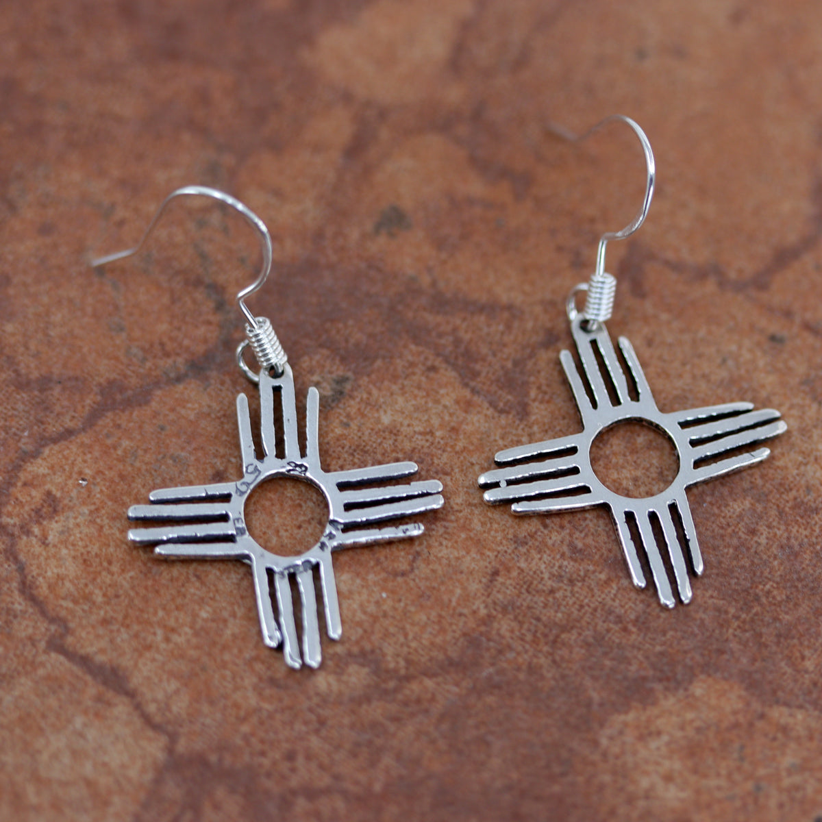 Zia Symbol French Wire Earrings main image 0
