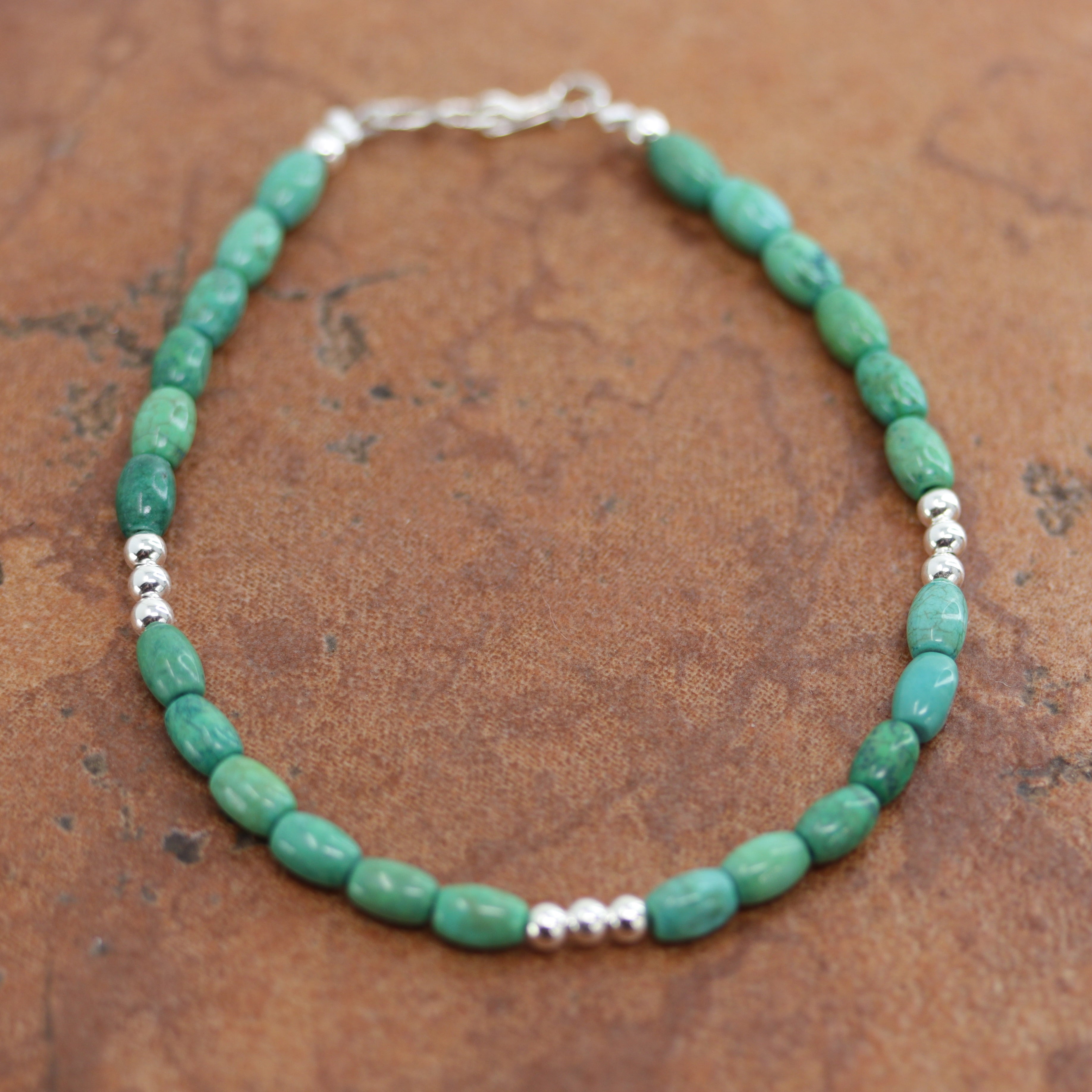 Beautiful Navajo Native American Bracelet. It is about 8" from end to end and the width is 3/8" at the widest point.