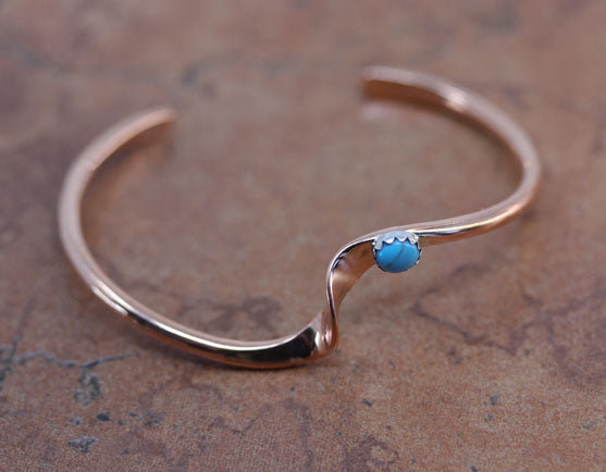 Navajo Copper Turquoise Cuff Bracelet – Jewelry Native American