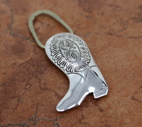 Navajo Silver Boot Key Chain – Jewelry Native American